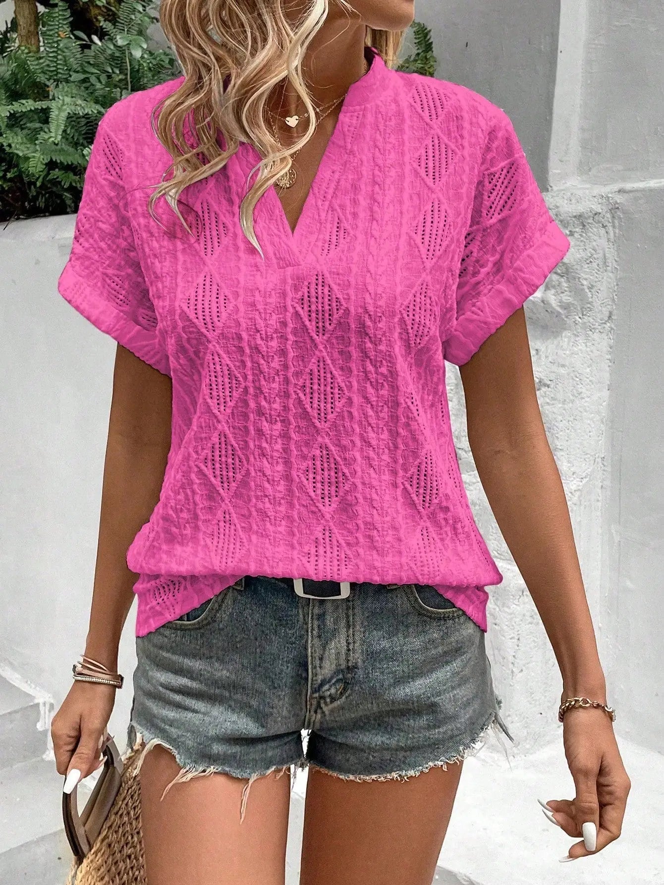LESLEY | Chic Short Sleeve Top for Women - Lizabella Fashion