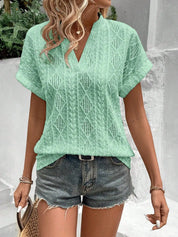 LESLEY | Chic Short Sleeve Top for Women - Lizabella Fashion