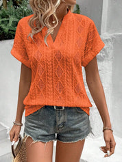 LESLEY | Chic Short Sleeve Top for Women - Lizabella Fashion