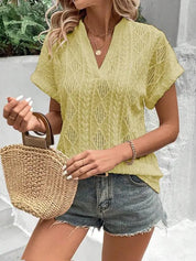 LESLEY | Chic Short Sleeve Top for Women - Lizabella Fashion