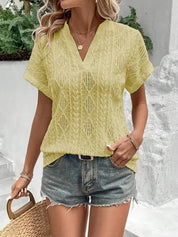 LESLEY | Chic Short Sleeve Top for Women - Lizabella Fashion
