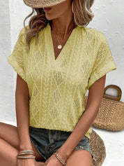LESLEY | Chic Short Sleeve Top for Women - Lizabella Fashion