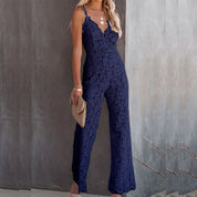 LUCY | Graceful Lace Jumpsuit for Effortless Chic - Lizabella Fashion
