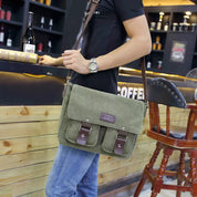 Azariah | Men's Vintage Canvas Crossbody Messenger Travel Bag