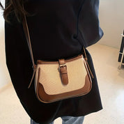 Elora | Women's Leather Color-Block Crossbody Handbag