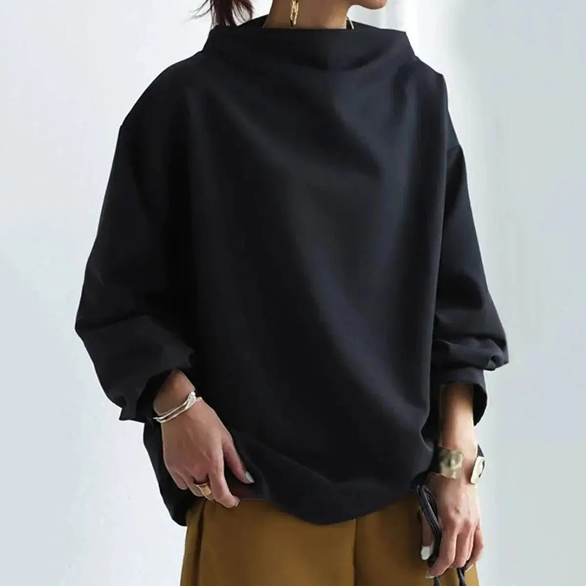 MADDY | Chic High Neck Pullover for Effortless Style - Lizabella Fashion