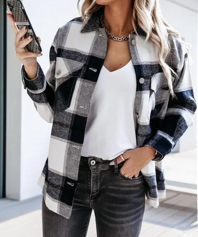 MAXIMA | Elegant Spring Jumper Shirt-Lizabella Fashion