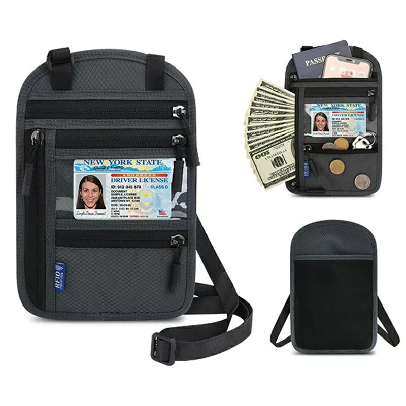 Zaylee | RFID Blocking Travel Neck Wallet