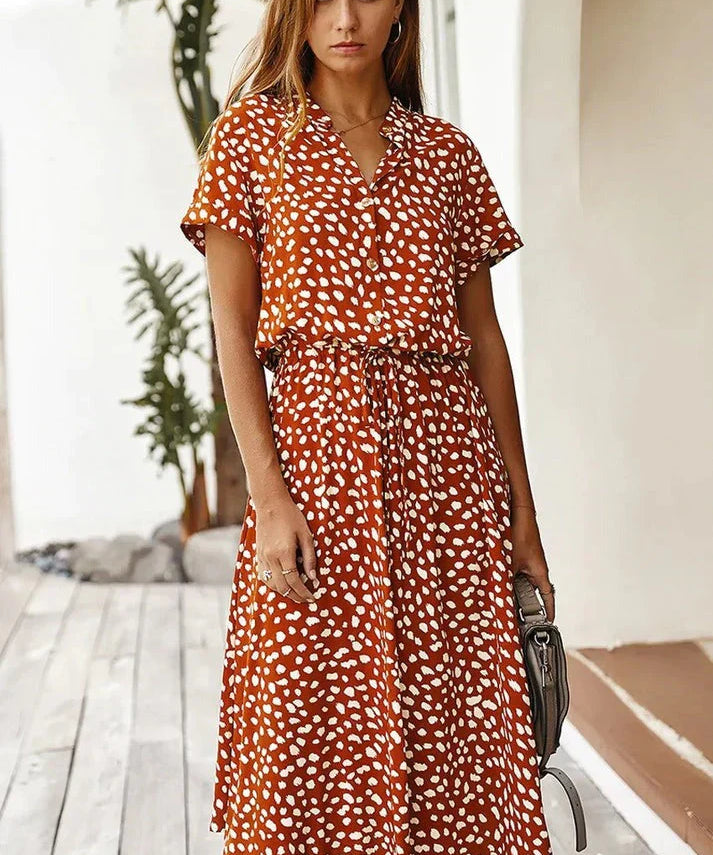 Alexa | Flattering Bohemian-Inspired Design Dress