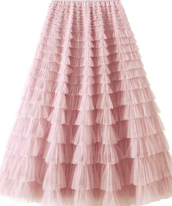 NOËLLA - Maxi Skirt Layered-Lizabella Fashion
