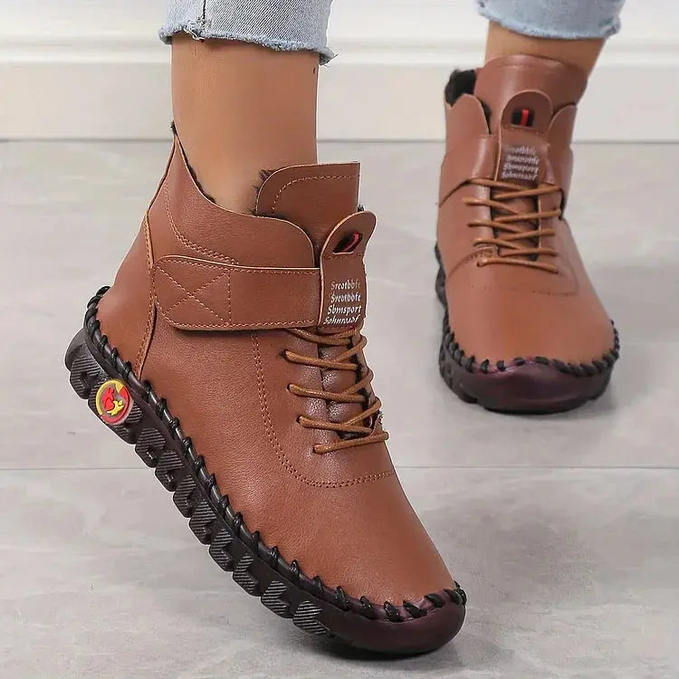 NORA | Cozy Fleece-Lined Warm Sneakers Boots - Lizabella Fashion
