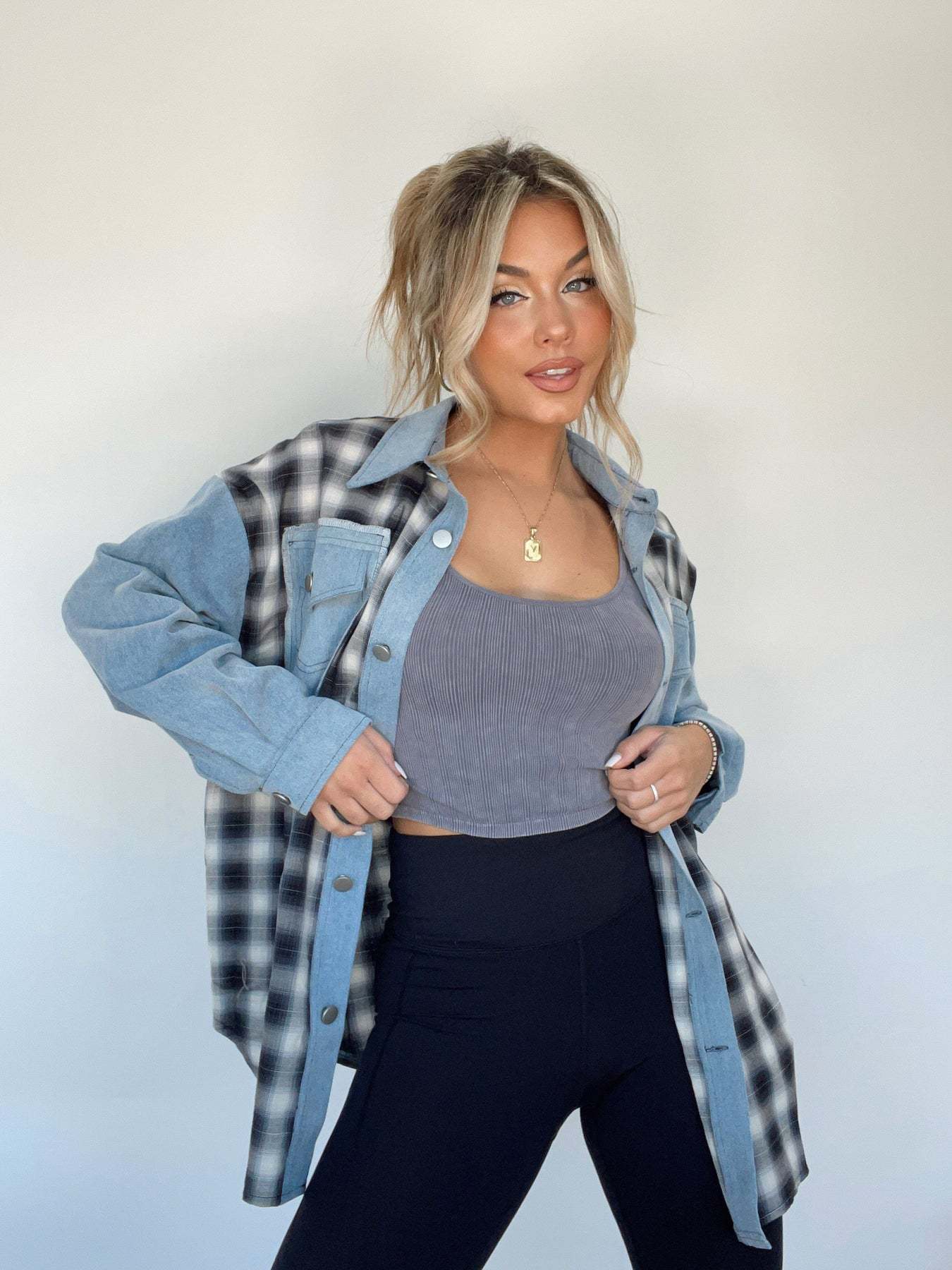 Laila | Oversized Retro Denim Style Shirt