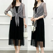 Radiant Lace-Up Cardigan - Sheer Elegance by BIANCA - Lizabella Fashion
