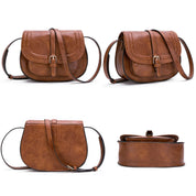 Daniella | Women's Vintage PU Leather Saddle Crossbody Handbag