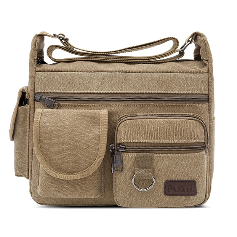 Rio | Canvas Crossbody Messenger Bag