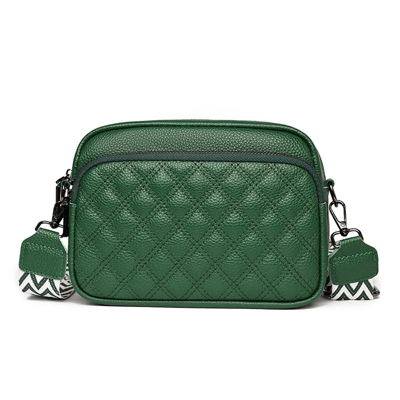 Aleah | Women's Wide Strap Leather Crossbody Bag
