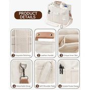 Sven | Canvas Crossbody Messenger Travel Bag with Multi-Pockets
