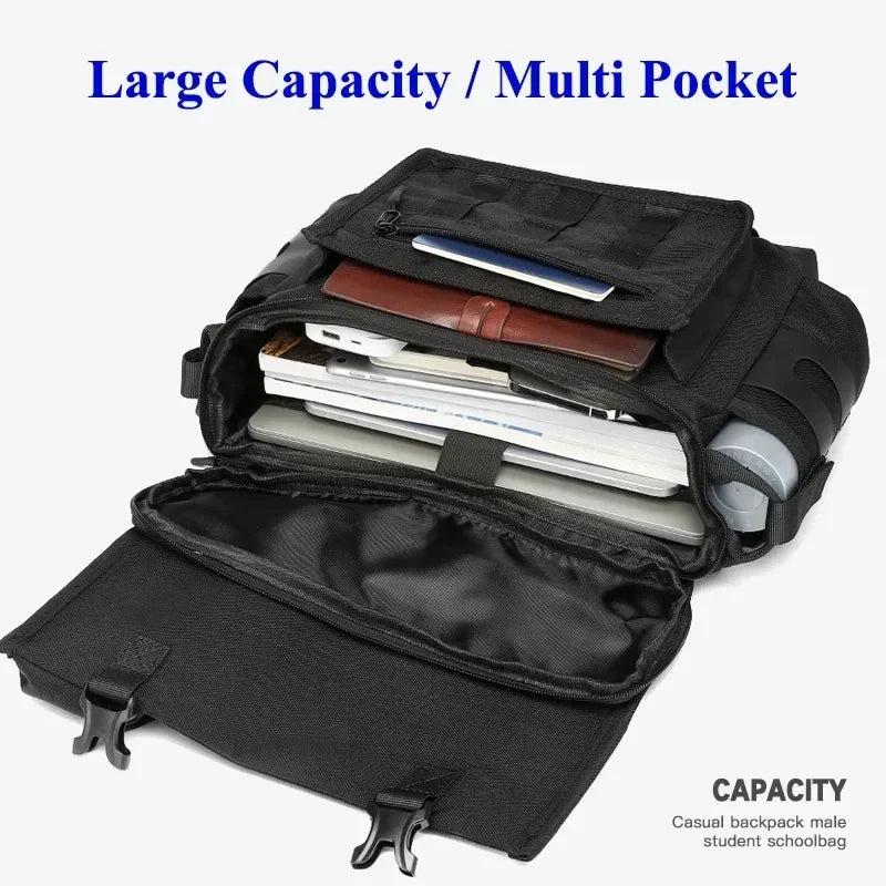 Hayes | Casual Multi-Pocket Crossbody Messenger Laptop Travel Bag