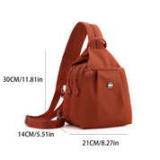Amayah | Water-Resistant Oxford Crossbody Sling Bag Convertible Backpack