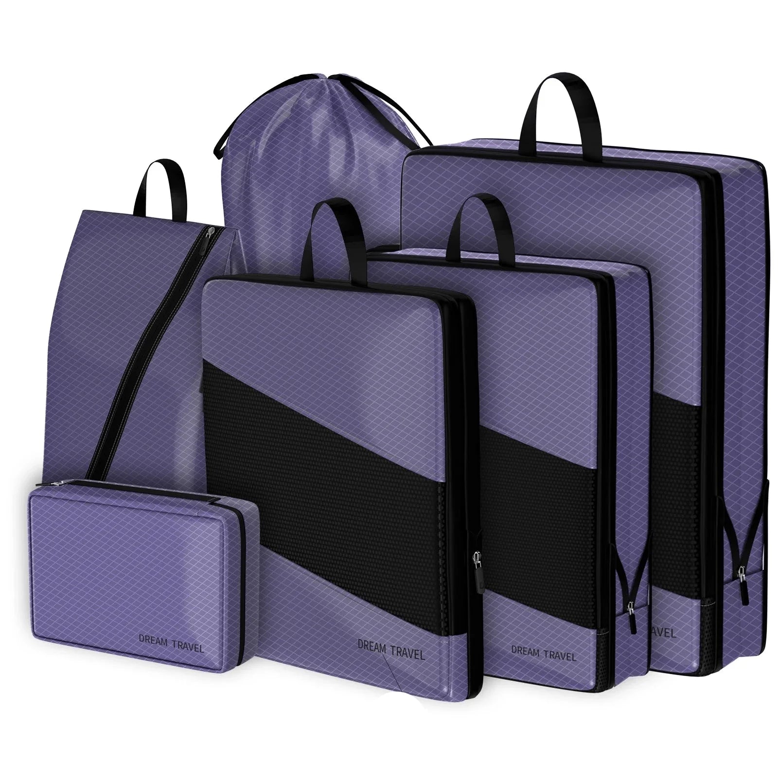 Ashlynn | 6 Pack Compression Packing Cubes Travel Organisers