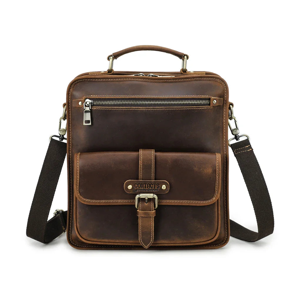 Ken | Leather Crossbody Messenger Sling Bag