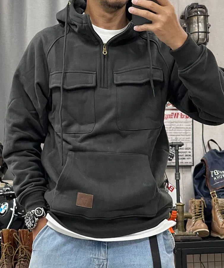 SAM | Warm Winter Fleece Hoodie with Pockets - Lizabella Fashion