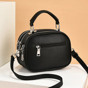 Kaeli | Small Compact Multi-Zip Crossbody Handbag