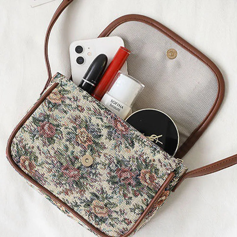 Saige | Women's Embroidered Boho Small Crossbody Sling Bag