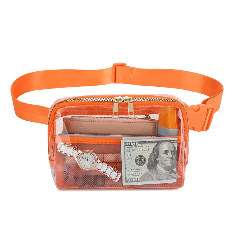 Winnie | Transparent Waterproof Crossbody Waist Bum Bag