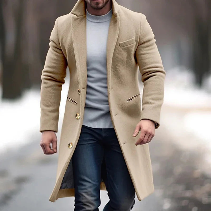 Rafael | Elegant Long Coat for Men