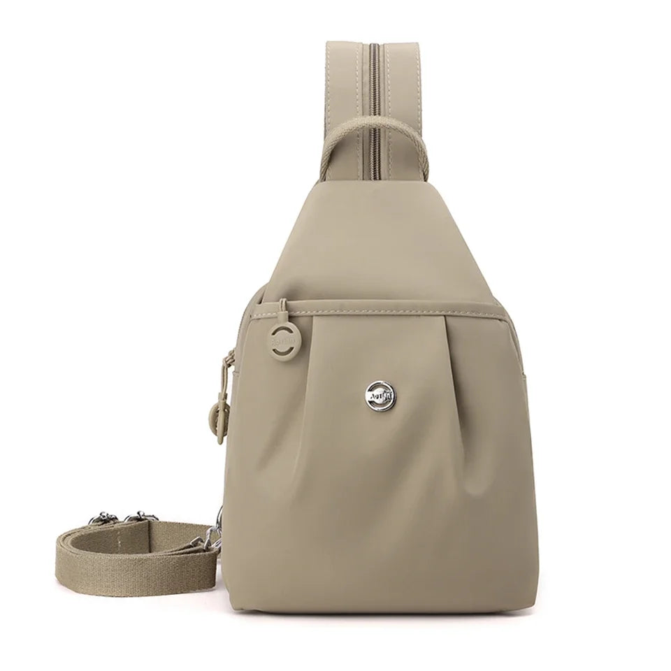 Amayah | Water-Resistant Oxford Crossbody Sling Bag Convertible Backpack
