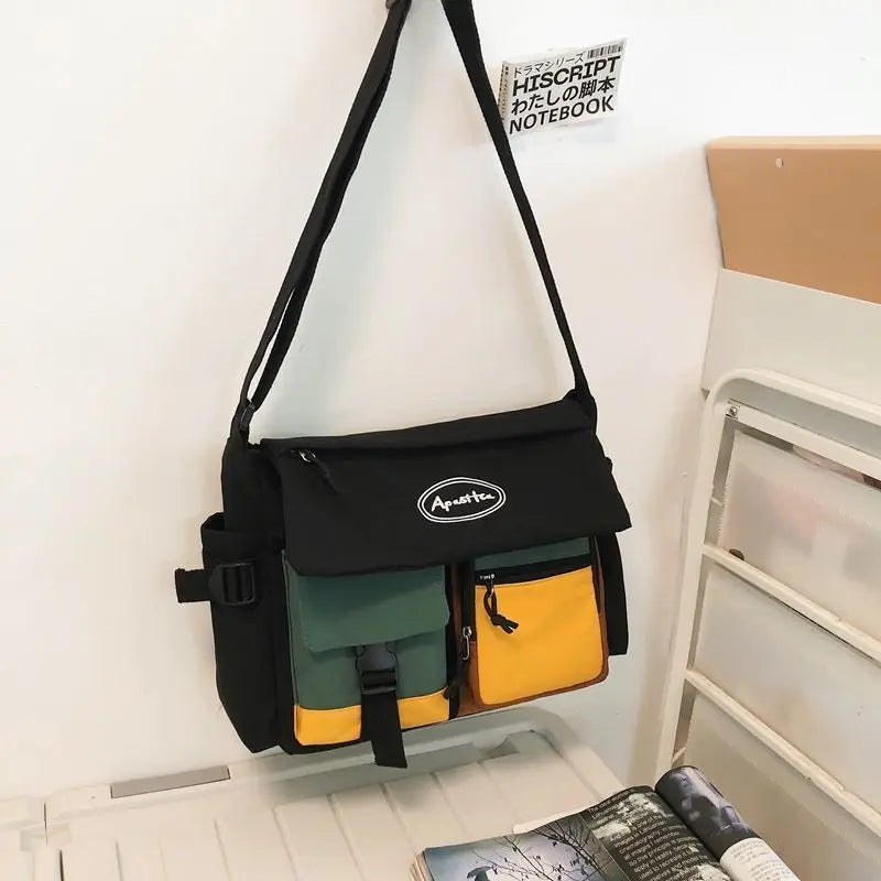 Miguel | Multi-Pocket Waterproof Nylon Crossbody Messenger Bag