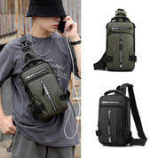 Adventure-Ready Men's Waterproof Anti-Theft Crossbody Sling Bag