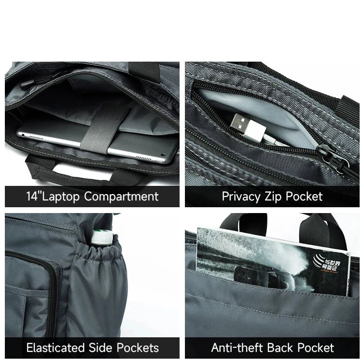 Elmer | Versatile, Spacious, & Stylish Multi-Pockets Crossbody Handbag