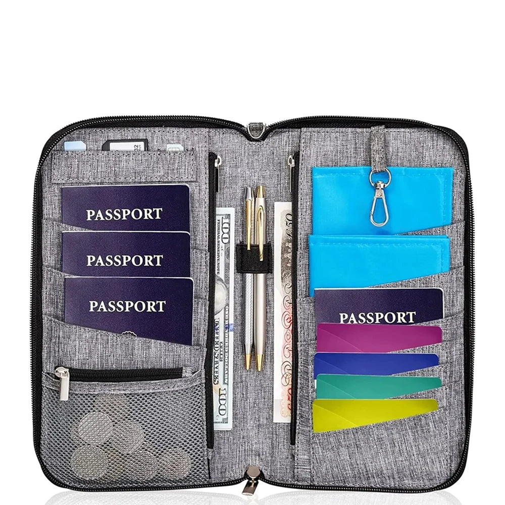 Madalyn | Versatile Multi-Compartments RFID Blocking Passport Holder Wallet