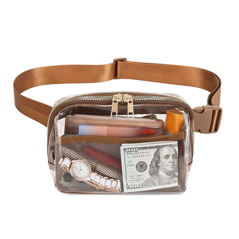Winnie | Transparent Waterproof Crossbody Waist Bum Bag