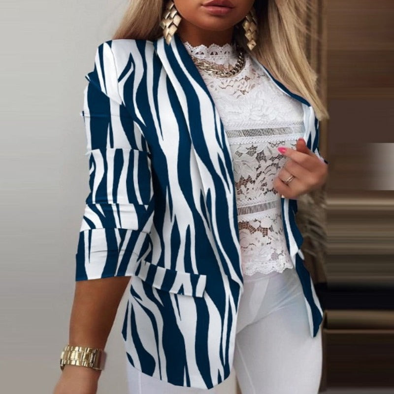 Thanea | Women's Long Sleeve Tie Dye Blazer