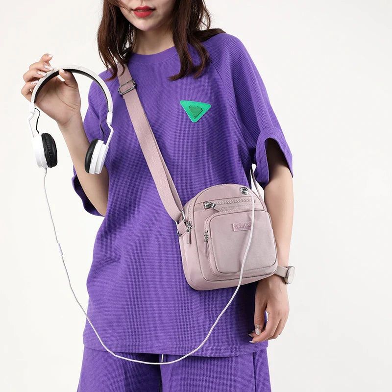 Winnie | Compact Nylon Crossbody Sling Bag