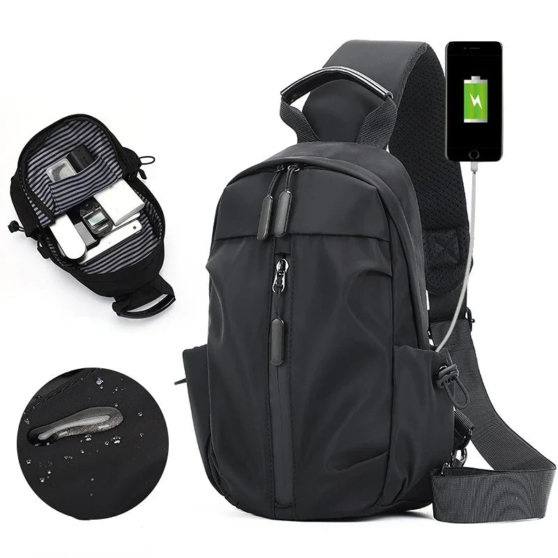 Avery | Men's Waterproof Travel Crossbody Sling Bag