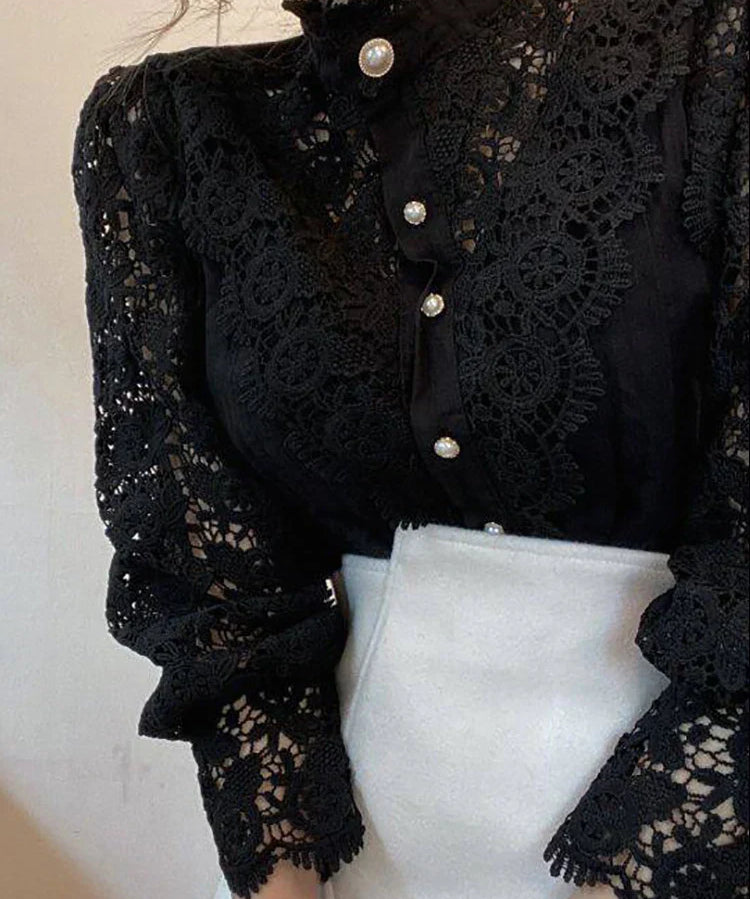 Iris | Elegant Classic Turtleneck Design Shirt