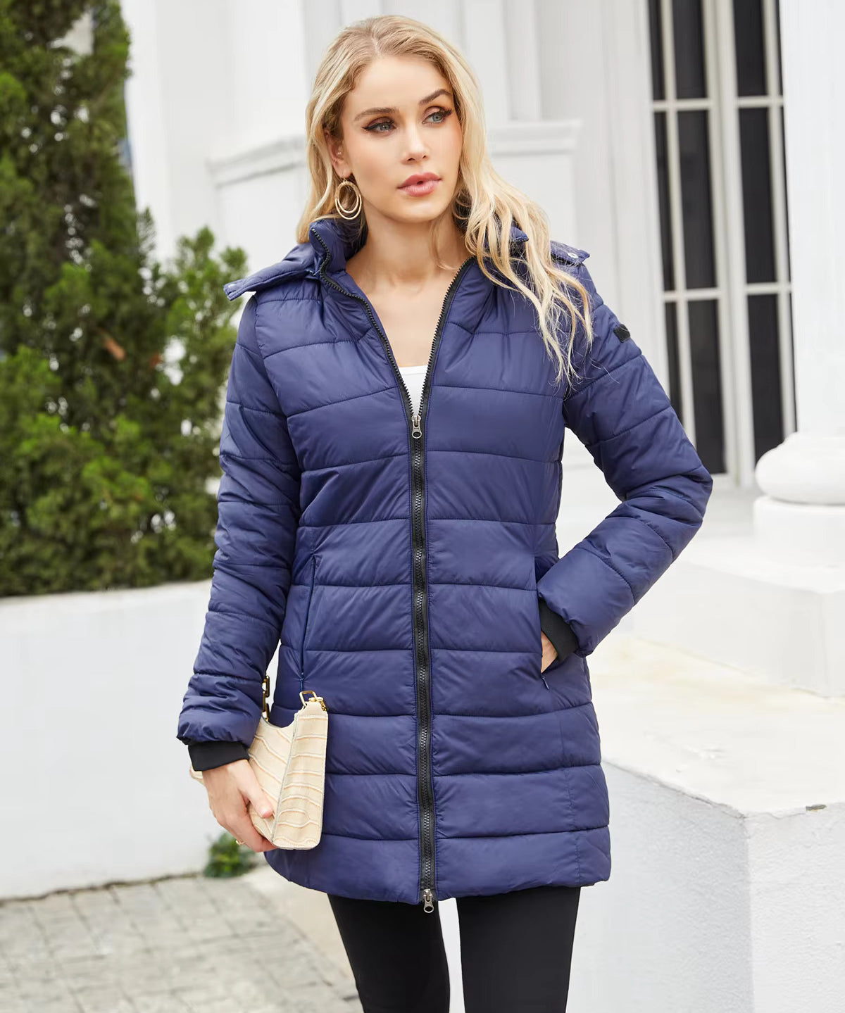 Brianna | Sleek and Stylish Detachable Hood Puffer Coat