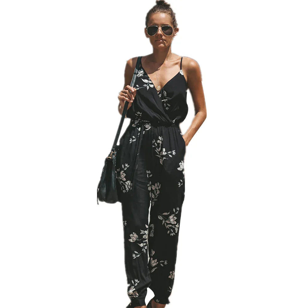 Stylish Printed Jumpsuit Romper by KATH - Lizabella Fashion
