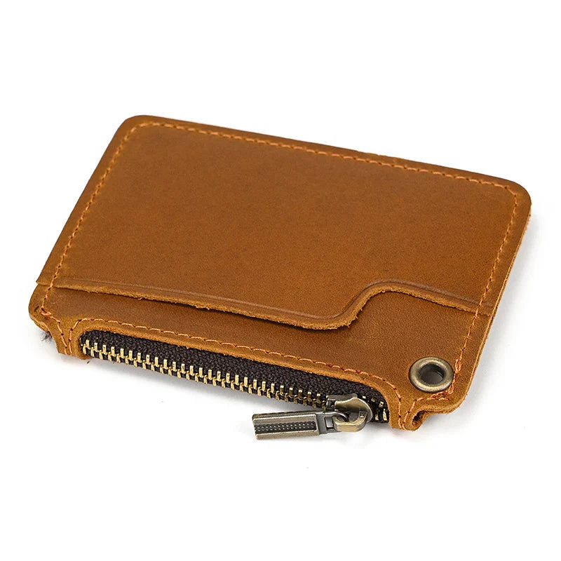 Dani | Vintage Genuine Leather Travel Wallet with Coin Pocket