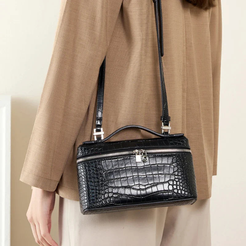 Elisa | Women's Leather Top-Handle Crossbody Sling Handbag