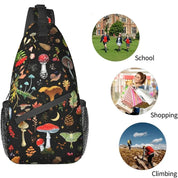 Keyla | Mushroom Print Crossbody Sling Bag