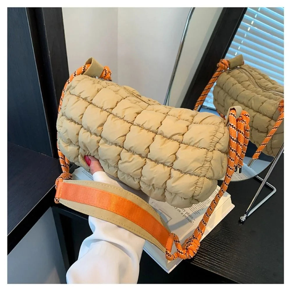 Raegan | Quilted Nylon Waterproof Crossbody Messenger Travel Bag