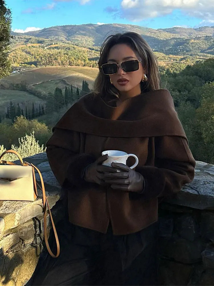 Anne | Elegant Winter Outerwear Chic Jacket with Scarf