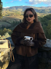 Anne | Elegant Winter Outerwear Chic Jacket with Scarf