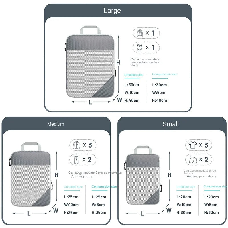 Ashlynn | Durable & Lightweight 3-Piece Set Travel-Friendly Organizer