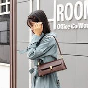 Mikayla | Vintage-Inspired Faux Leather Messenger Handbag